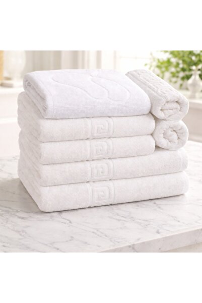 OEM Set de 7 prosoape de hotel, 100% bumbac, 550 g/m², Pakistan