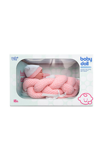Ledy Toys Baby Doll, 24" Interactive Baby Doll with Pink Braided Pillow and F...