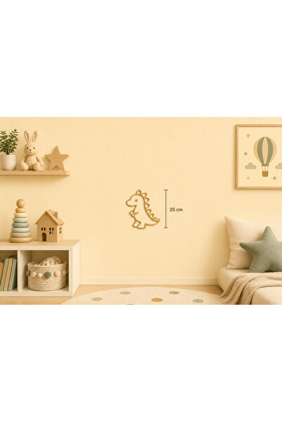 AKTASTORE Cute Dinosaur Figure Children's Room Wall Decoration - 25 cm