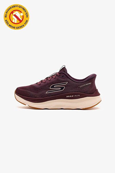 SKECHERS Women's Max Run Slip Ins Shoes 129200 Burg Burgundy Juststep
