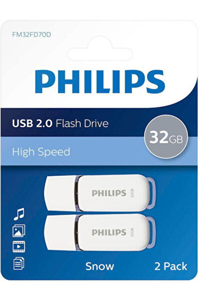 Philips Σνόου 32GB USB 2.0 Στικάκι Γκρι