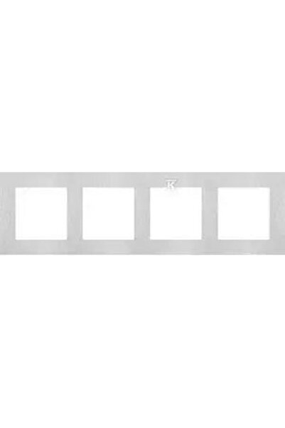 Kontakt-Simon Simon 55 Cadru 4x Inox Natural Clasic Trn4/188