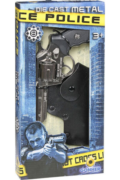 Gonher Pistol de jucărie Police City cu 8 focuri