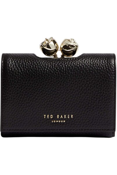 Ted Baker Rosa Rose Bobble Wallet in Black