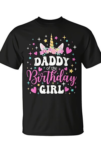 12 Teknoloji Unicorn Daddy of The Birthday Girl Family Matching Party T-Shirt...