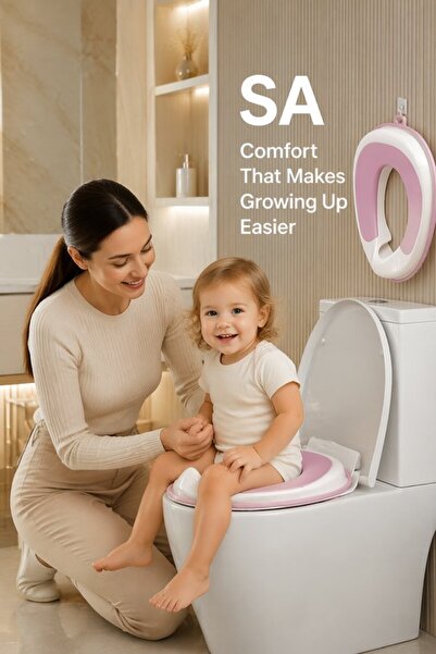 Generic 1Pc Pp Tpr Non Slip Toddler Toilet Training Seat Soft Cushion Splash ...