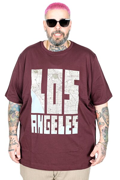 ModeXL Μπλουζάκι Mode XL Μεγάλου Μεγέθους με Κολάρο Los Angeles U26117 MÜRDÜM