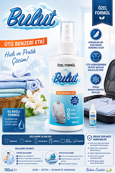 BULUT Sprey Özel Formül 180 ml – Ütü Benzeri Etki, Hızlı ve Pratik Çözüm- At ...