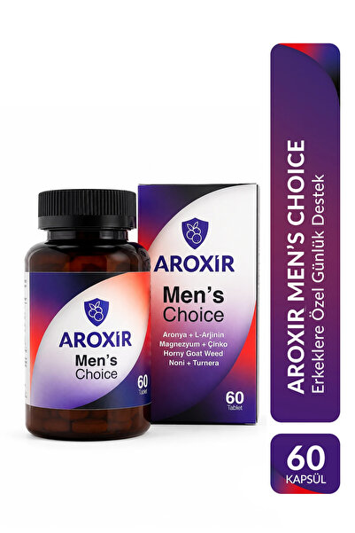 Aroxir Men's Choice Erkek Sağlığı Aronya, L-Arjinin, Horny Goat Weed, Noni, M...