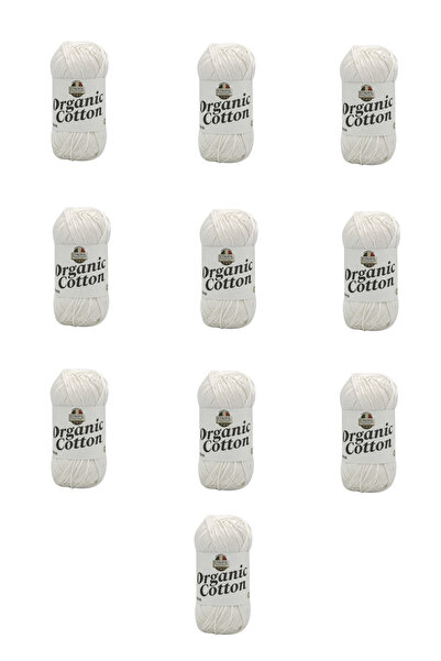 Etrofil 10 bucăți bumbac organic (71087) alb crem 100% bumbac organic amiguru...