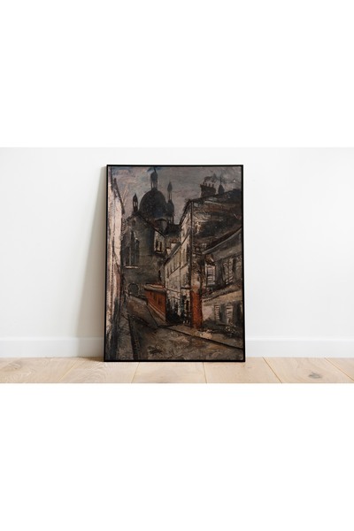 Pegziz Yuzo Saeki Church of St. Anne Painting |   Paris Cityscape Framed Prin...
