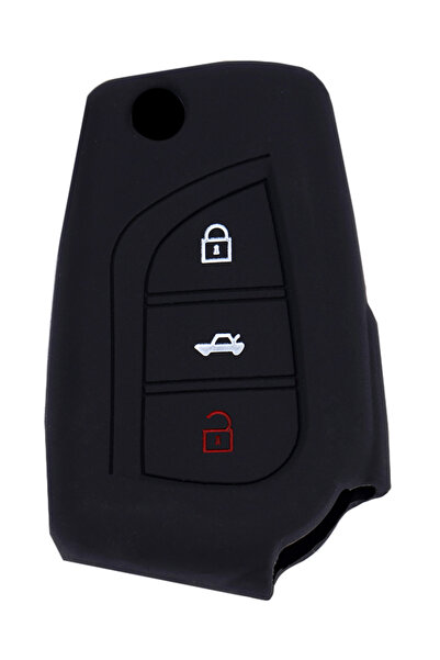 unbranded Θήκη κλειδιού για αυτοκίνητα Toyota 1015-01, εύκαμπτη, μαύρη