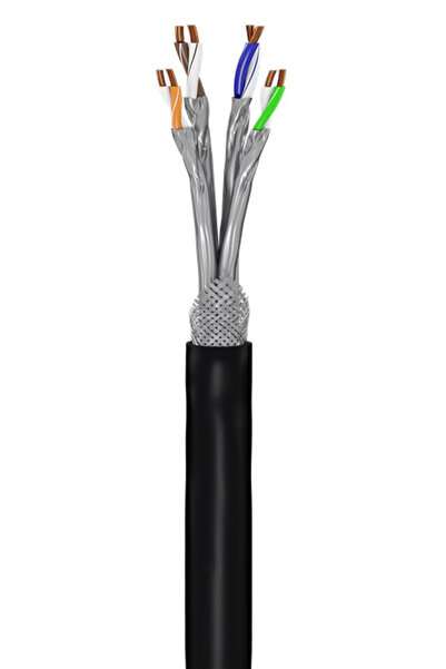 goobay καλώδιο δικτύου 53867, CAT 7 S/FTP, Copper, 50m, μαύρο