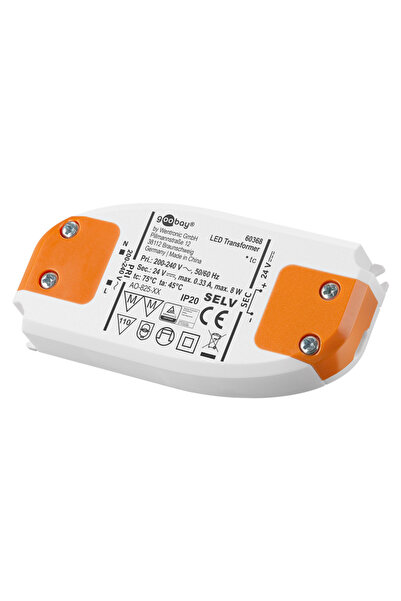 goobay μετασχηματιστής LED 60368, 24V, 8W, IP20