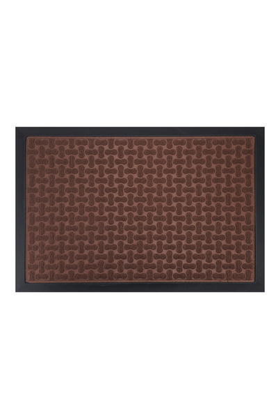 OEM HOME USE πατάκι εισόδου HUH-0211, αντιολισθητικό, 60x40cm, 5mm πάχος, καφέ