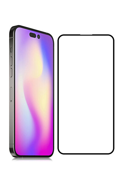 POWERTECH σκληρυμένο γυαλί 5D TGC-0571, iPhone 14 Pro, πλήρης κόλλαση, μαύρο
