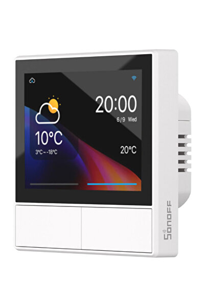 Sonoff smart panel ελέγχου NSPanel με οθόνη αφής, 2-gang, Wi-Fi, λευκό