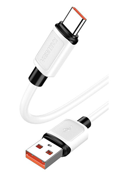 OEM KAKUSIGA καλώδιο USB-C σε USB KSC-998, σιλικόνης, 5A, 480Mbps, 1m, λευκό