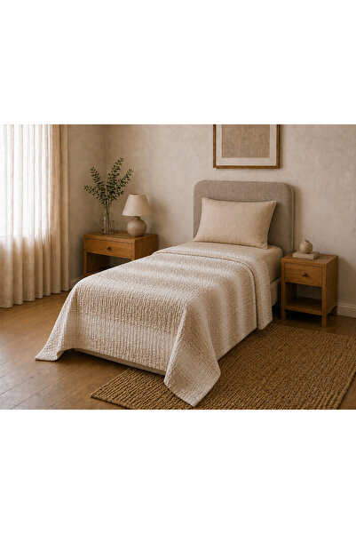Sabia Daily 100% Cotton Muslin Pique 4 Layer Single Pique 170X220 cm