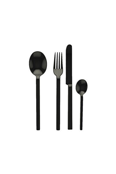 Pininfarina Set tacamuri 5 piese, Mepra, inox 18/10, negru, pentru 1 persoana