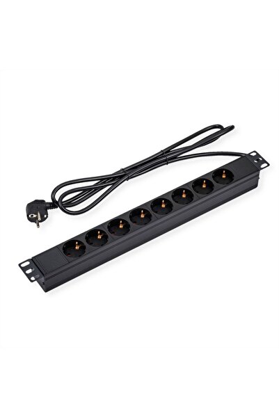 OEM ΠΟΛΥΠΡΙΖΟ 19' 8xSch σε Sch χωρίς διακόπτη 16A 1.8m