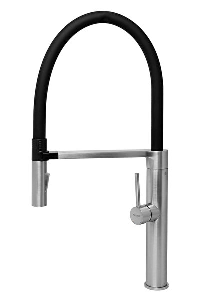 Bruno μπαταρία πάγκου κουζίνας M54801-817C, αναμεικτική, ασημί