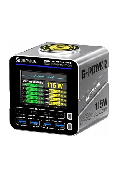 XZZ Mechanic G-POWER 115W GaN Masaüstü Hızlı Şarj İstasyonu