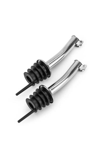 GEFU Set 2 dopuri cu picurator Gefu, Inox, Negru/Argintiu
