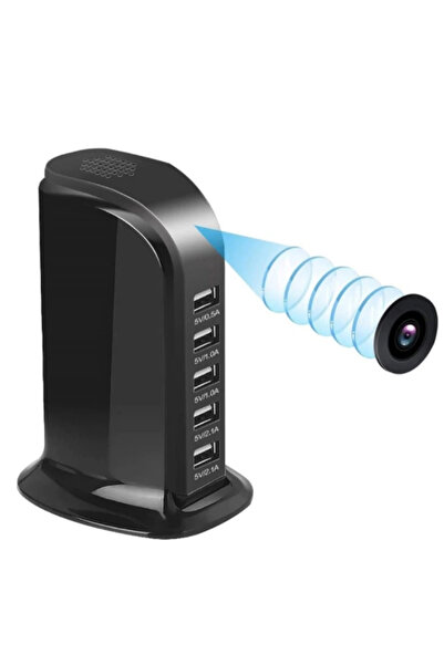 OEM Monkaim P12 Διανομέας USB Φορτιστής Κρυφή Κάμερα IP WiFi (B088PFYN9J)