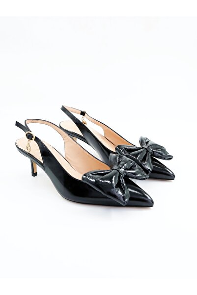 Tenau Women's Genuine Leather Shoes Black Patent Leather