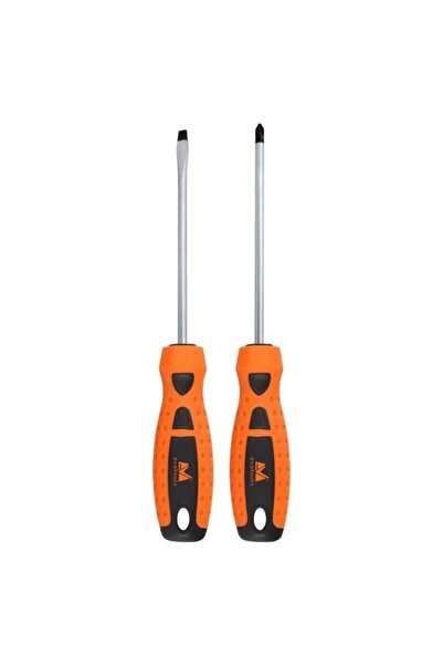 OEM Комплект от 2 отвертки, плоска и кръстата, с магнитен връх, 150 мм, Evotools