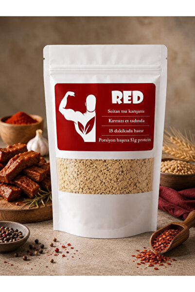 Niya Foods 90g RED Seitan Toz Karışımı Kırmızı Et Tadında