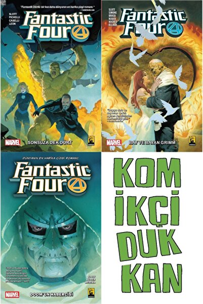 Gerekli Şeyler Yayıncılık FANTASTİC FOUR 1-2-3 SET (KD 3 KİTAP ÇİZGİ ROMAN SE...