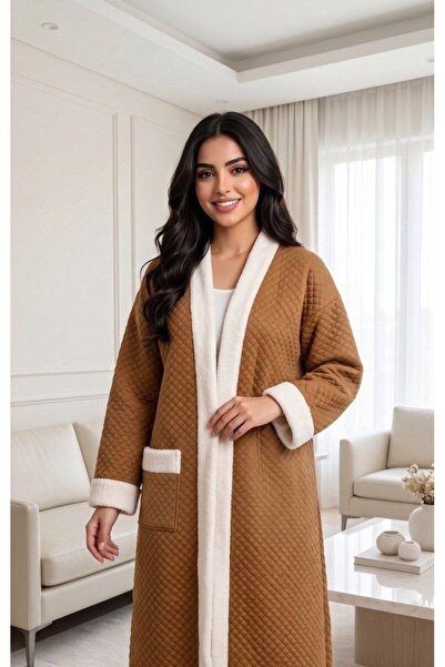 alqarat Noura Luxury Diamond-Quilted Winter Farwa Jacket