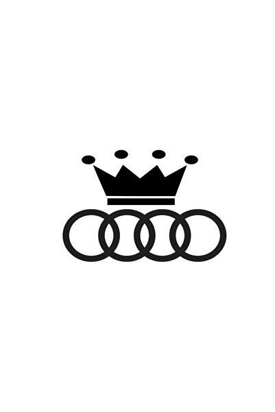 Amo-Stickers Sticker Audi King 25cm Gri inchis