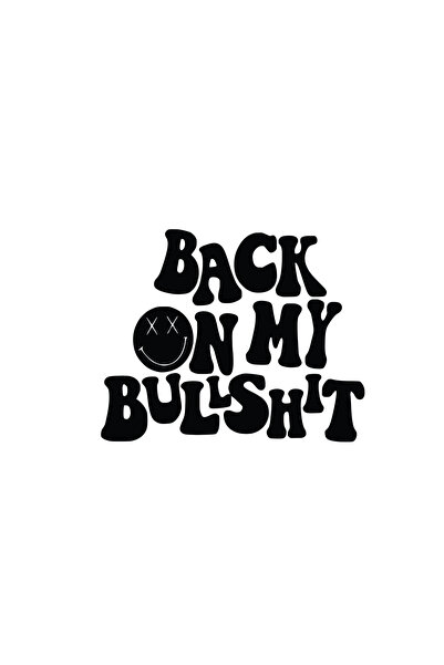 Amo-Stickers Стикер за кола  "Обратно на моята глупост " 30см Бял