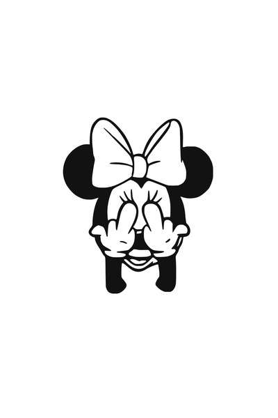 Amo-Stickers Стикер за кола Мини 30см Черен