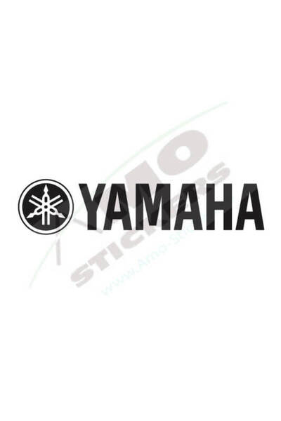 Amo-Stickers Αυτοκόλλητο μοτοσικλέτας YAMAHA 25εκ. Κόκκινο