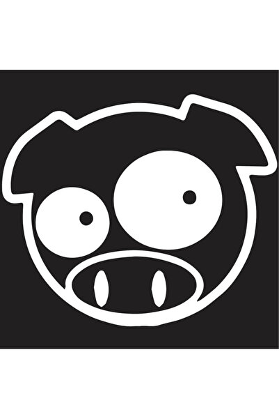 Amo-Stickers Subaru Pig Manga 25cm Gri inchis