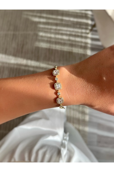ToffyStore Vip 3 Baget Stone Bracelet