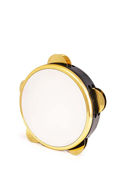 ezgicanmusic 1564556151651 Dövmesiz Bronz Zilli Profesyonel Tef 20 cm| Gold Siyah, 10 Çift Pirinç Zil, Sahne Pe