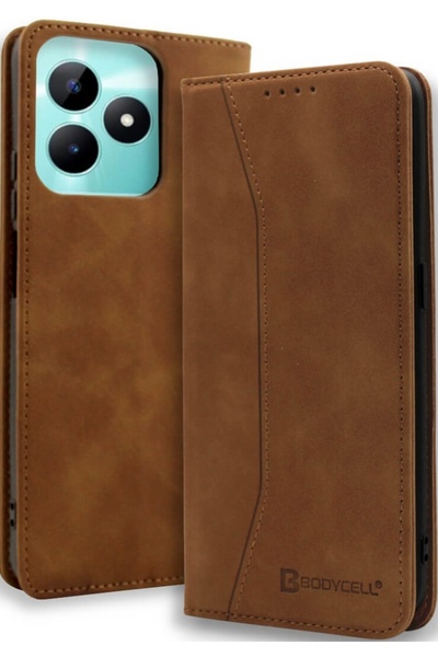 Bodycell Θήκη Πορτοφόλι - Realme C51 - Book Case - Brown
