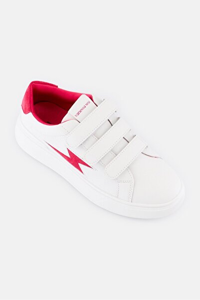 Vanessa Wu Women Fanny Velcro Closure Casual Shoes, White