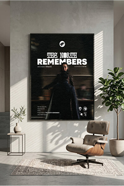 postercraft Αφίσα Ξύλινης Πινακίδας με το σχέδιο  "Arya Stark the North Remem...