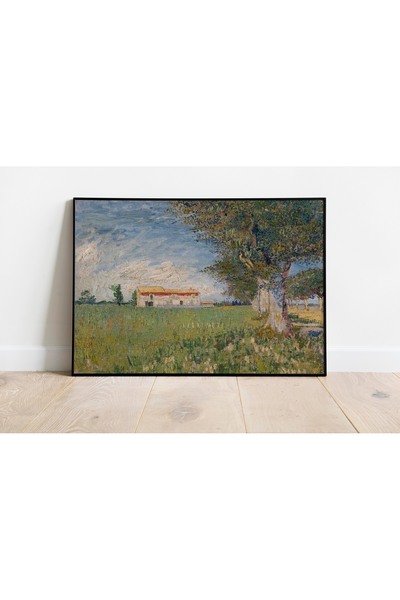 Pegziz Claude Monet Ferma din Montfoucault Tablou |   Poster artistic înrămat...