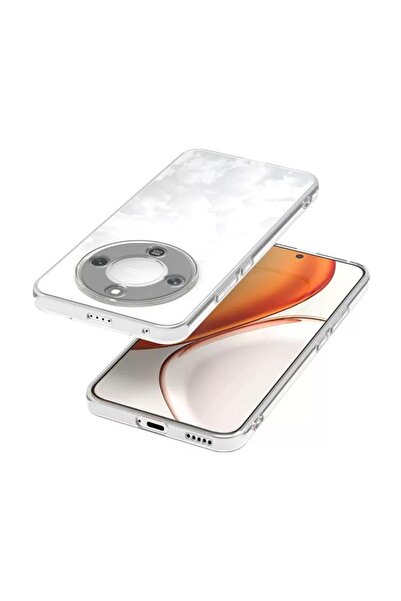 New Face Honor Magic 8 Lite 5G Kılıf Şeffaf Silikon Hibrit Case Kapak