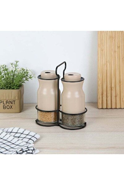 Danube Home Chef's Delight 2-Piece Spice Jar Set - 100ml Glass Condiment Jars...