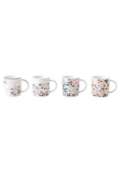 Kitchen Stories Cană de porțelan, new bone china, 350 ml, Floare