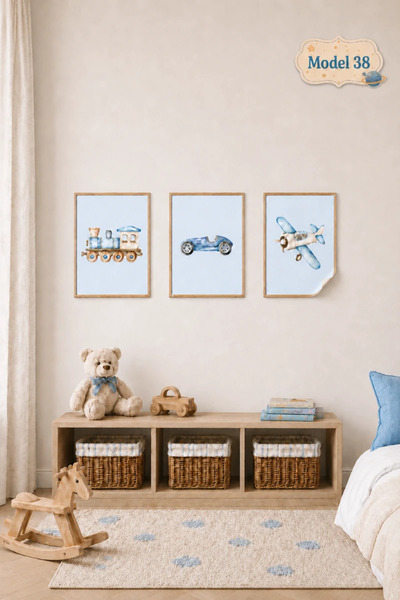 Akıllı Kağıt Static Adhesion Table - Poster Children's Room (Model- 38)