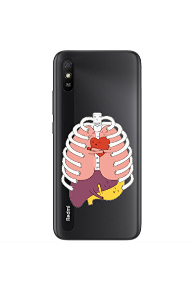 Other Xiaomi Redmi 9A Anatomy Transparent Silicone TPU Θήκη